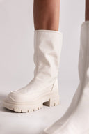 Μποτάκια chunky υφασμάτινα ONLY 15329820 - Ζαχαρί - thefashionproject.gr - ONLY
