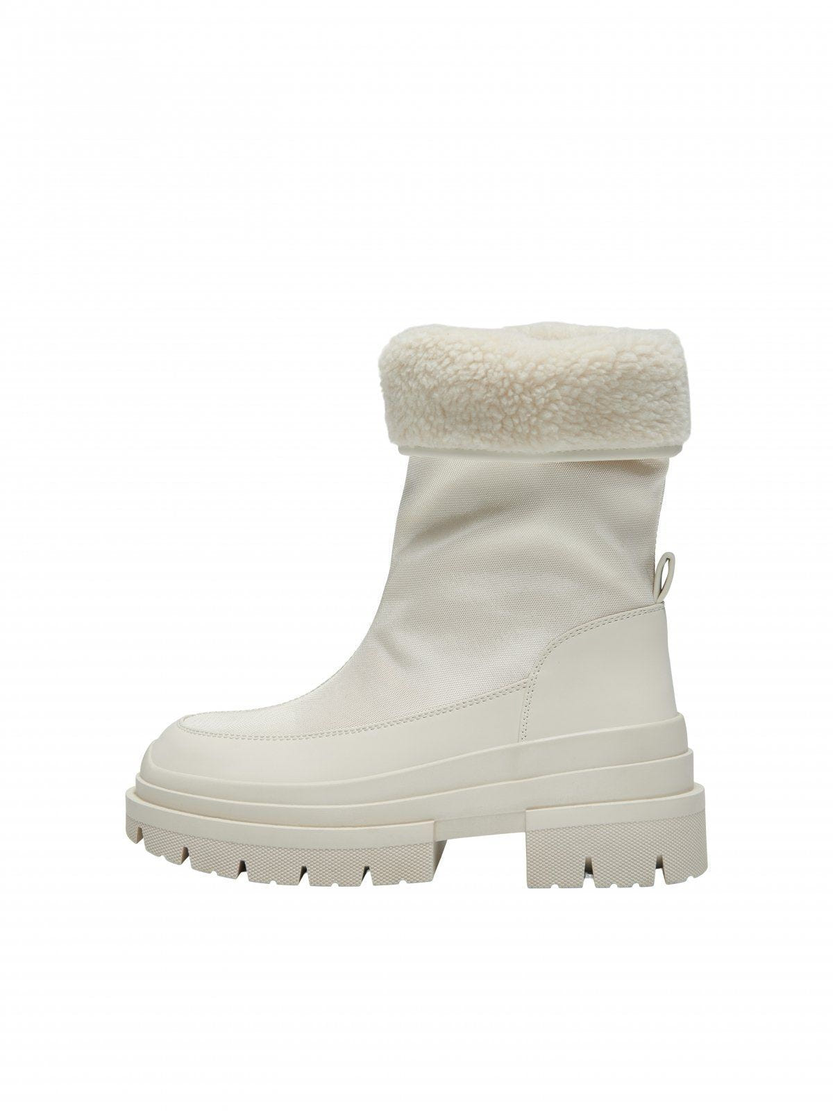Μποτάκια chunky υφασμάτινα ONLY 15329820 - Ζαχαρί - thefashionproject.gr - ONLY