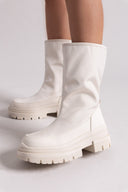 Μποτάκια chunky υφασμάτινα ONLY 15329820 - Ζαχαρί - thefashionproject.gr - ONLY