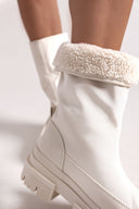Μποτάκια chunky υφασμάτινα ONLY 15329820 - Ζαχαρί - thefashionproject.gr - ONLY