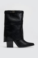 Μποτάκια cowboy με εφέ γκέτας ERYNN - Μαύρο - thefashionproject.gr - ERYNN