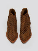 Μποτάκια cowboy με πλεκτό σχέδιο CORINA - Κάμελ - thefashionproject.gr - CORINA