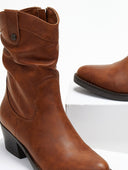 Μποτάκια cowboy με σούρα Refresh 171411 - Κάμελ - thefashionproject.gr - Refresh