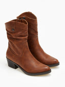 Μποτάκια cowboy με σούρα Refresh 171411 - Κάμελ - thefashionproject.gr - Refresh