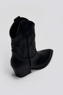 Μποτάκια cowboy με σχέδιο CORINA - Μαύρο - thefashionproject.gr - CORINA
