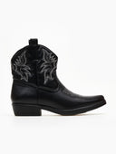 Μποτάκια cowboy με σχέδιο - Μαύρο - thefashionproject.gr - The Fashion Project