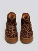 Μποτάκια κοντά με animal print και συνθετική γούνα ERYNN - Leopard - thefashionproject.gr - ERYNN