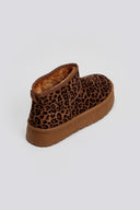 Μποτάκια κοντά με animal print και συνθετική γούνα ERYNN - Leopard - thefashionproject.gr - ERYNN