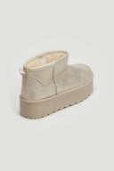 Μποτάκια κοντά με γούνα και ψηλή σόλα ERYNN