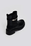 Μποτάκια με μεταλλικό σχέδιο ERYNN - Μαύρο - thefashionproject.gr - ERYNN