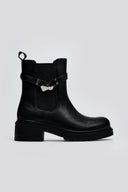 Μποτάκια με μεταλλικό σχέδιο ERYNN - Μαύρο - thefashionproject.gr - ERYNN