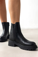 Μποτάκια με μεταλλικό σχέδιο ERYNN - Μαύρο - thefashionproject.gr - ERYNN