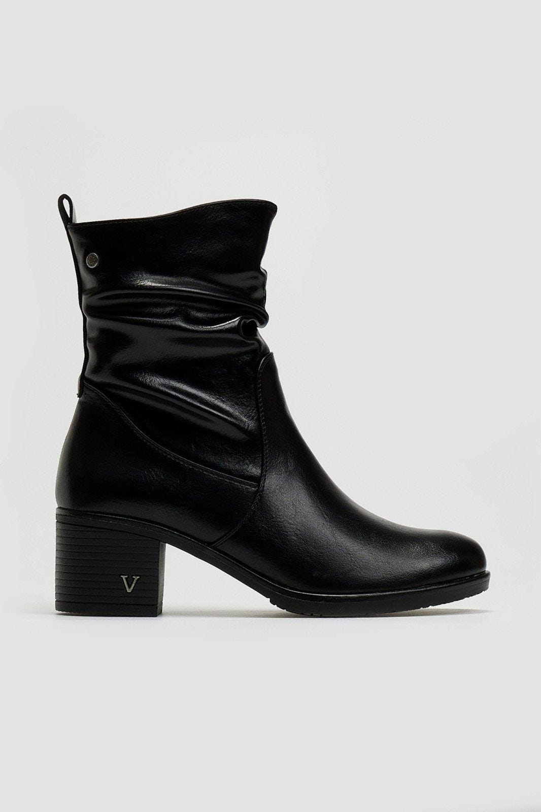 Μποτάκια με τακούνι - Μαύρο - thefashionproject.gr - La Coquette