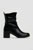 Μποτάκια με τακούνι - Μαύρο - thefashionproject.gr - La Coquette