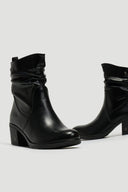Μποτάκια με τακούνι - Μαύρο - thefashionproject.gr - La Coquette