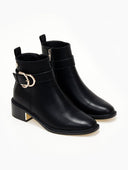 Μποτάκια με τοκά Xti 143103 - Μαύρο - thefashionproject.gr - Xti Footwear