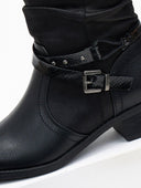 Μποτάκια με χιαστί ζωνάκι Gabi Boots 1993 - Μαύρο - thefashionproject.gr - Gabi Boots 1993
