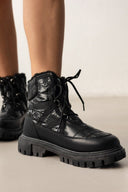 Μποτάκια puffer χιονιού - Μαύρο - thefashionproject.gr - AC DIS