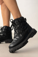 Μποτάκια puffer χιονιού - Μαύρο - thefashionproject.gr - AC DIS