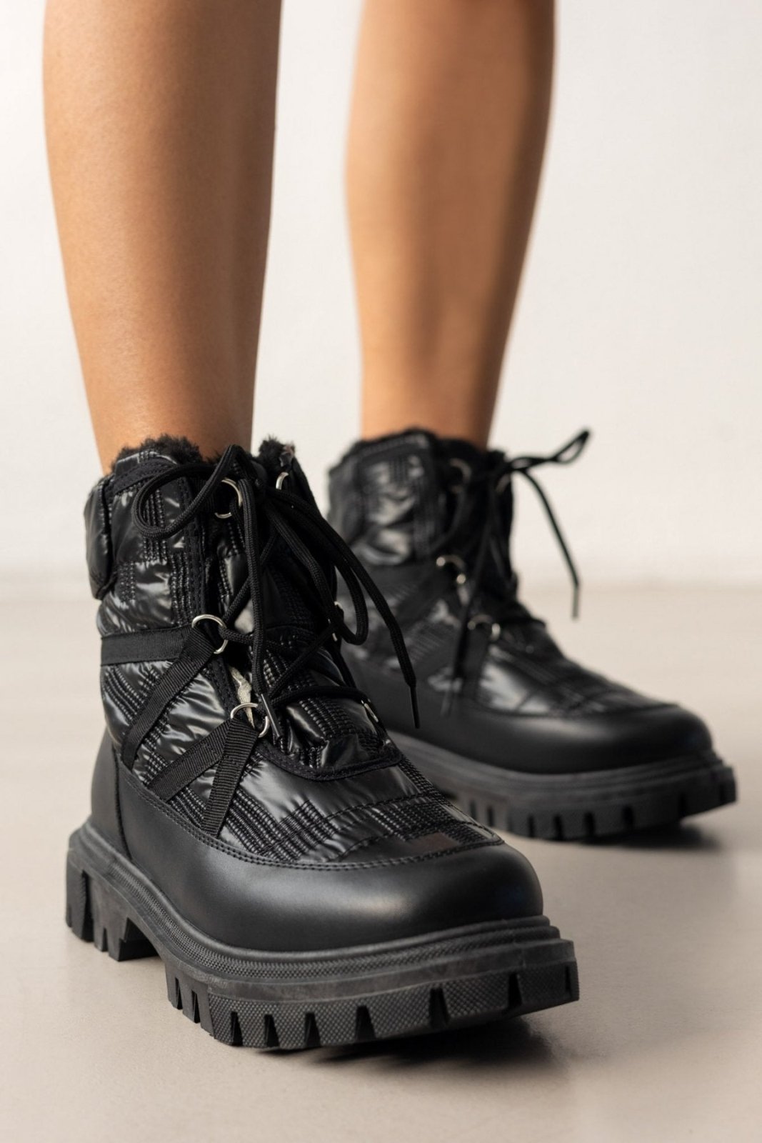 Puffer Snow Boots - Black – thefashionproject.gr