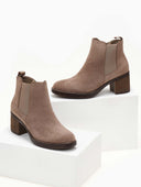 Μποτάκια αστραγάλου suede με λάστιχο