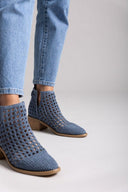 Μποτάκια suede διάτρητα Xti 143959 - Μπλε jean - thefashionproject.gr - Xti Footwear