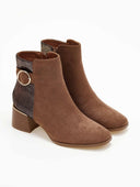 Μποτάκια suede με κρίκο ERYNN - Τάουπε - thefashionproject.gr - ERYNN