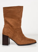 Μποτάκια suede με τακούνι - Ταμπά - thefashionproject.gr - The Fashion Project