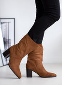 Μποτάκια suede με τακούνι - Ταμπά - thefashionproject.gr - The Fashion Project