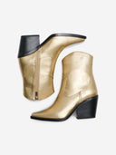 Μποτάκια western με τακούνι ONLY 15329855 - Χρυσό - thefashionproject.gr - ONLY