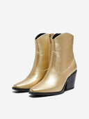 Μποτάκια western με τακούνι ONLY 15329855 - Χρυσό - thefashionproject.gr - ONLY