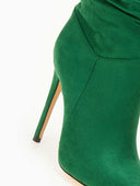 Μπότες 3/4 suede με σούρα - Πράσινο - thefashionproject.gr - The Fashion Project