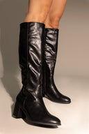 Μπότες all day με χαμηλό τακούνι - Μαύρο - thefashionproject.gr - Sixth Sens