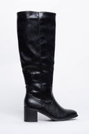 Μπότες all day με χαμηλό τακούνι - Μαύρο - thefashionproject.gr - Sixth Sens