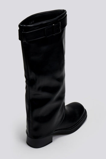 Μπότες casual με εφέ γκέτας - Μαύρο - thefashionproject.gr - The Fashion Project