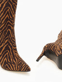 Μπότες μυτερές suede με λεπτό τακούνι - Καφέ - thefashionproject.gr - The Fashion Project