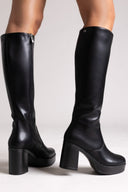 Μπότες ψηλές με φιάπα Mariamare - Μαύρο - thefashionproject.gr - MARIAMARE