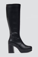 Μπότες ψηλές με φιάπα Mariamare - Μαύρο - thefashionproject.gr - MARIAMARE