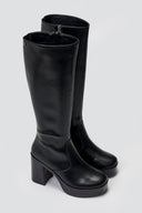 Μπότες ψηλές με φιάπα Mariamare - Μαύρο - thefashionproject.gr - MARIAMARE