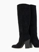 Μπότες suede με τακούνι - Μαύρο - thefashionproject.gr - The Fashion Project