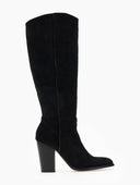 Μπότες suede με τακούνι - Μαύρο - thefashionproject.gr - The Fashion Project