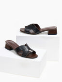 Mules ανοιχτά με ανοίγματα - Μαύρο - thefashionproject.gr - Stephan