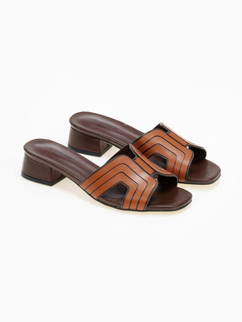 Mules ανοιχτά με ανοίγματα - Ταμπά - thefashionproject.gr - Stephan