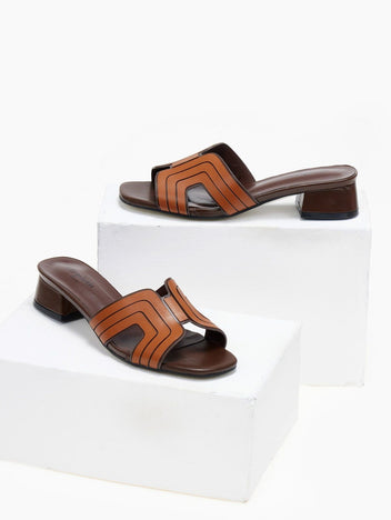 Mules ανοιχτά με ανοίγματα - Ταμπά - thefashionproject.gr - Stephan