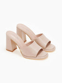 Mules ανοιχτά με φάσα - Nude - thefashionproject.gr - CM Paris