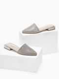 Mules ανοιχτά με στρας TFP - Ασημί - thefashionproject.gr - TFP