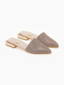 Mules ανοιχτά με στρας TFP - Χαλκός - thefashionproject.gr - TFP