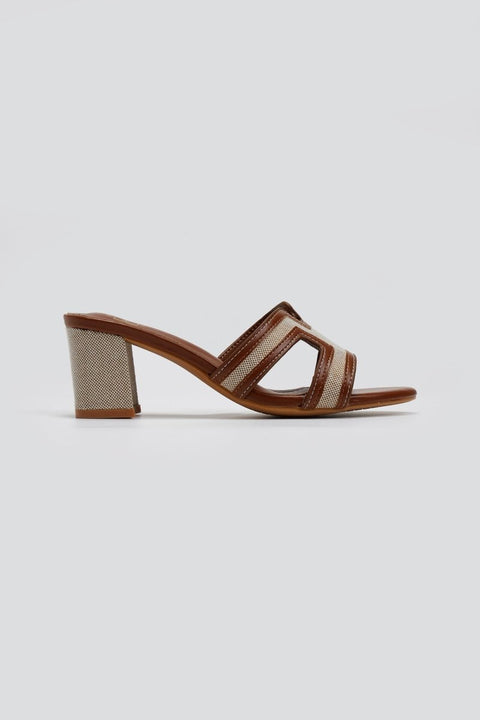 Fabric Mules - Camel