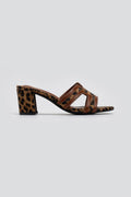 Mules ανοιχτά με ύφασμα ERYNN - Leopard - thefashionproject.gr - ERYNN