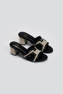 Mules ανοιχτά με ύφασμα ERYNN - Μαύρο - thefashionproject.gr - ERYNN